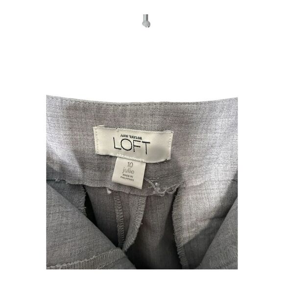 Loft grey Julie dress trouser pants size 10 polyester blend - Picture 8 of 9